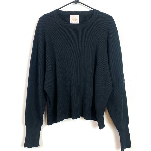 The Lullaby Club Alex Knitwear Crewneck Sweater Black Size Small / Medium - Picture 5 of 8